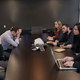 The recent intern group at Kapper Media eagerly listens as some of the company’s completely exhausted and unhappy employees answer their questions.